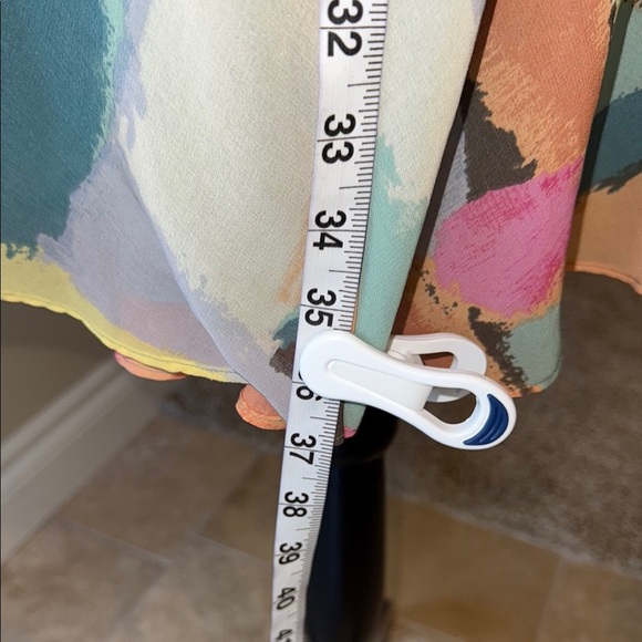 RACHEL Rachel Roy Dress Multicolor Halter Style Backless Sundress Scoop Neck Sz6 - Picture 9 of 13